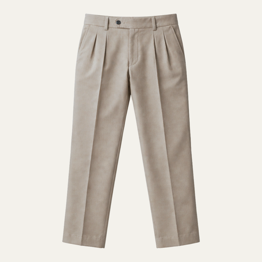 Men's Linen Summer Pants Loose Fit Breathable Beige - Vonnera