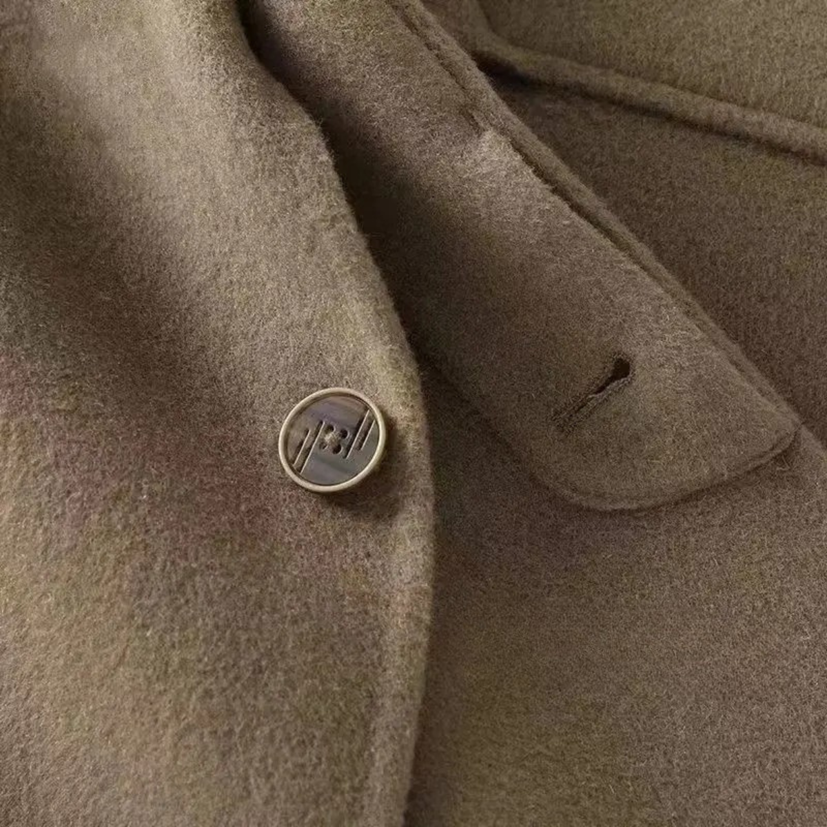 Men's Wool Button Jacket Thick Warm Classic