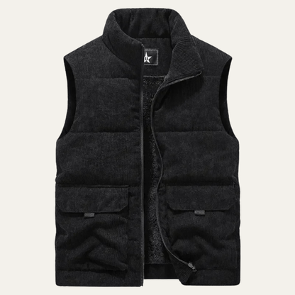 Women's Wool Cotton Vest Sleeveless Padded