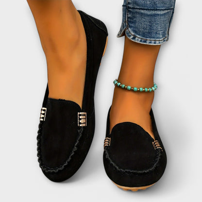 Women's Stitched Moccasin Loafers