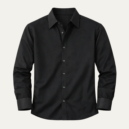 Mandello Men's Slim Fit Dress Shirt Pointed Collar - Vonnera