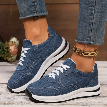 Women's Orthopedic Sneakers Lace Front Design - Vonnera