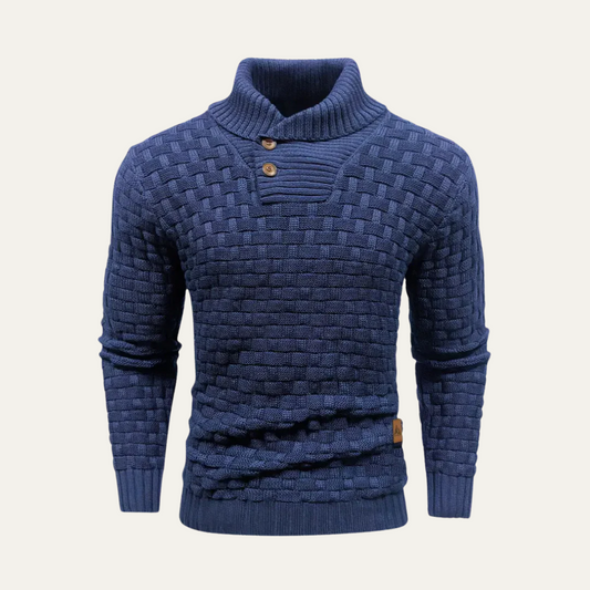 Men's Chunky Knit Button Sweater - Vonnera