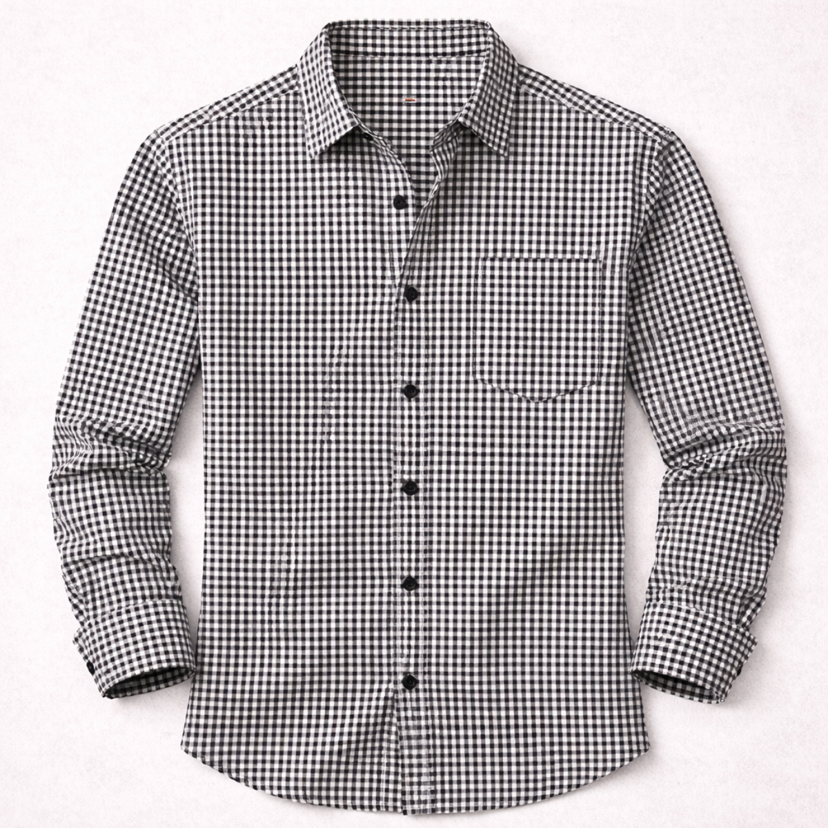 Men's Casual Checkered Button Down Dress Shirt - Vonnera