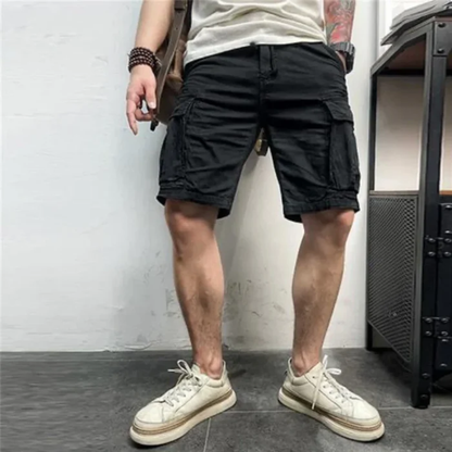 Men's Cargo Shorts Durable Cotton Brown
