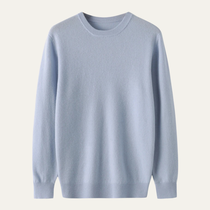 Men's Merino Wool Sweater O Neck Winter Casual