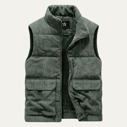 Women's Wool Cotton Vest Sleeveless Padded