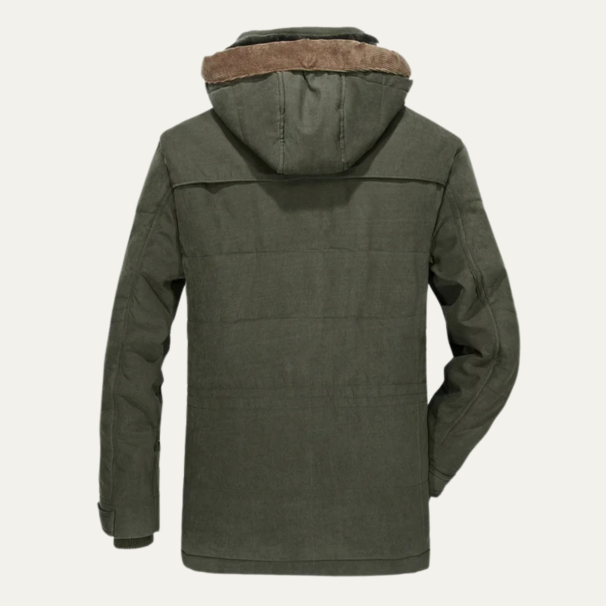 Men's Fleece Lined Hooded Cargo Jacket