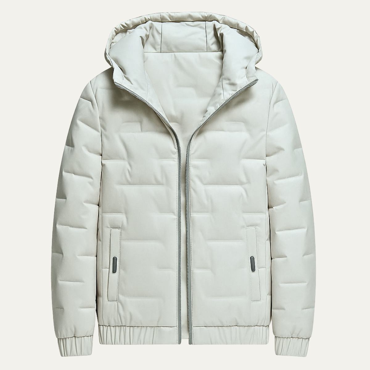 Men's Insulated Ski Jacket Warm Hooded Parka Khaki - Vonnera