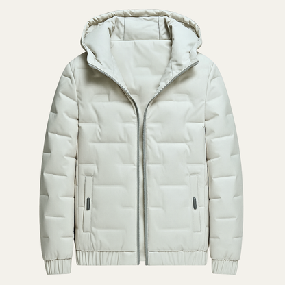 Men's Insulated Ski Jacket Warm Hooded Parka Khaki - Vonnera