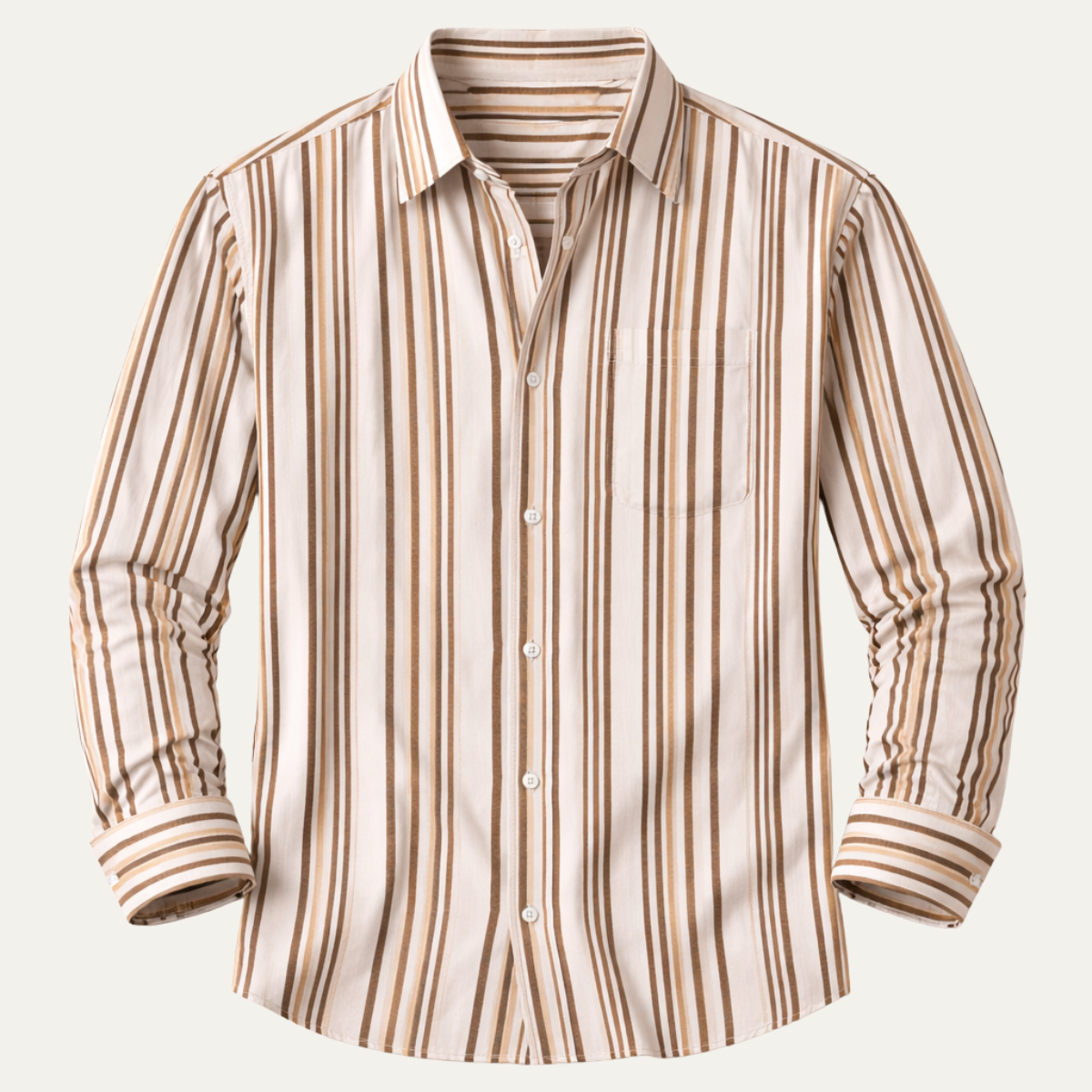 Men's Slim Fit Striped Dress Shirt - Vonnera