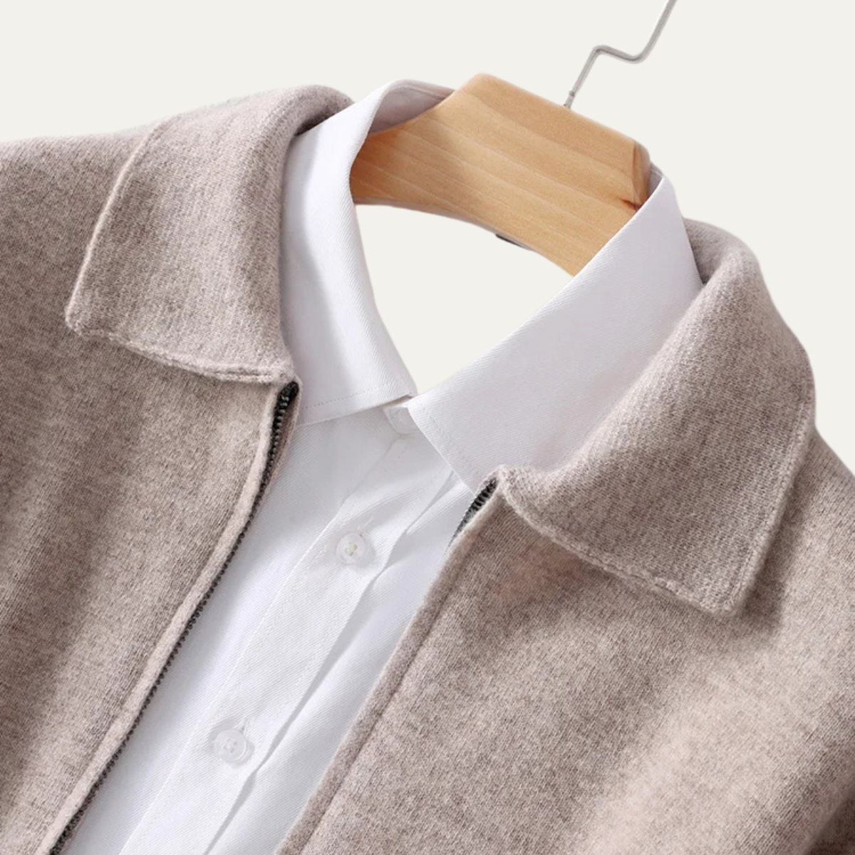 Men's Wool Cardigan Sweater Soft Knit