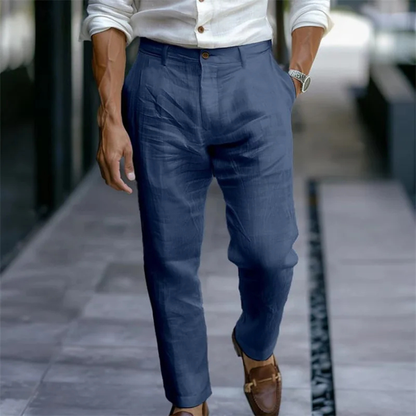Venezia Men's Linen Summer Pants Lightweight