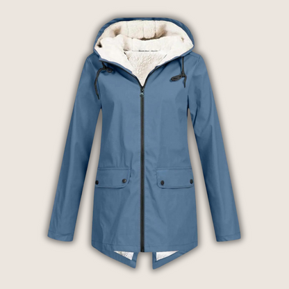 Women's Hooded Winter Jacket Zip Front