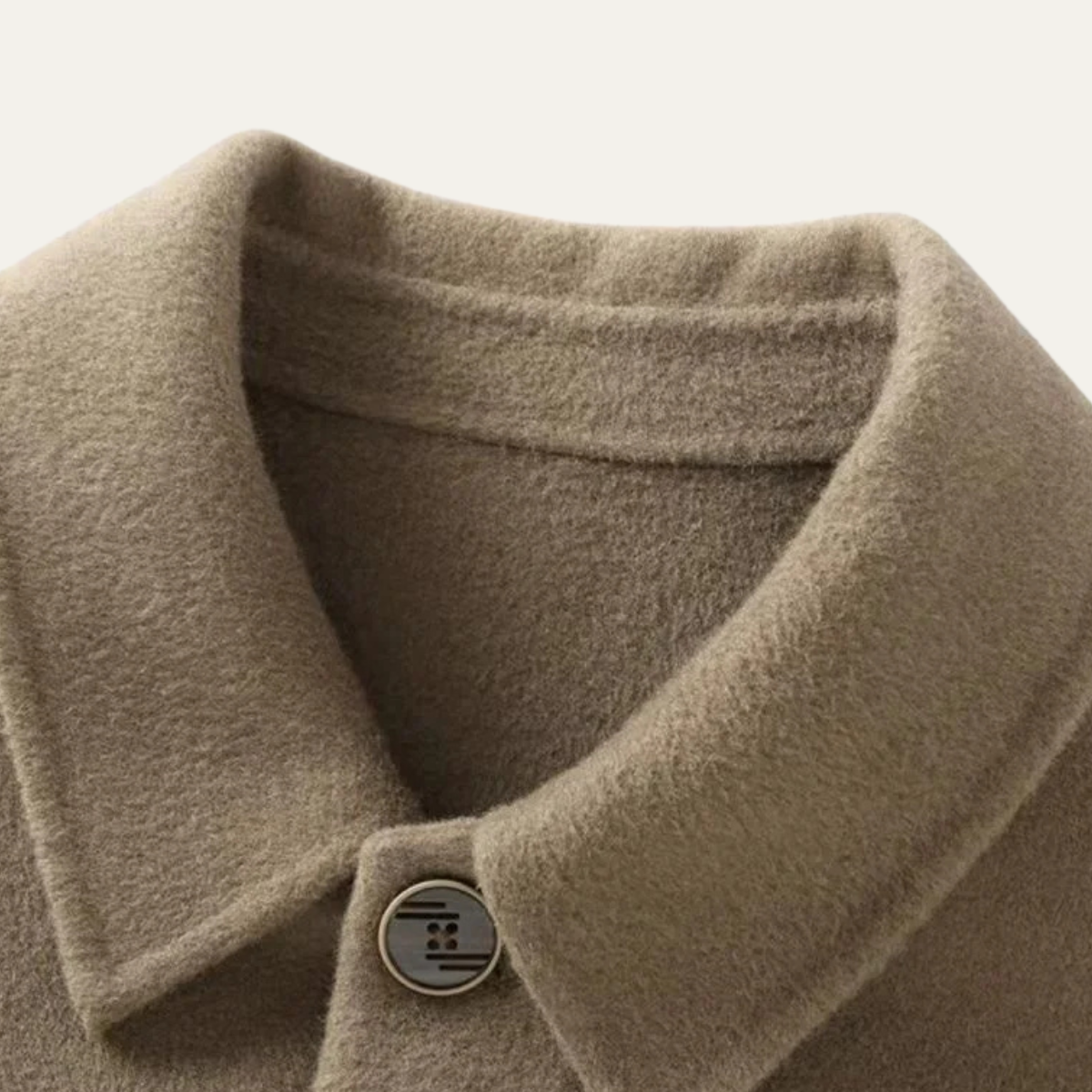 Men's Wool Button Jacket Thick Warm Classic