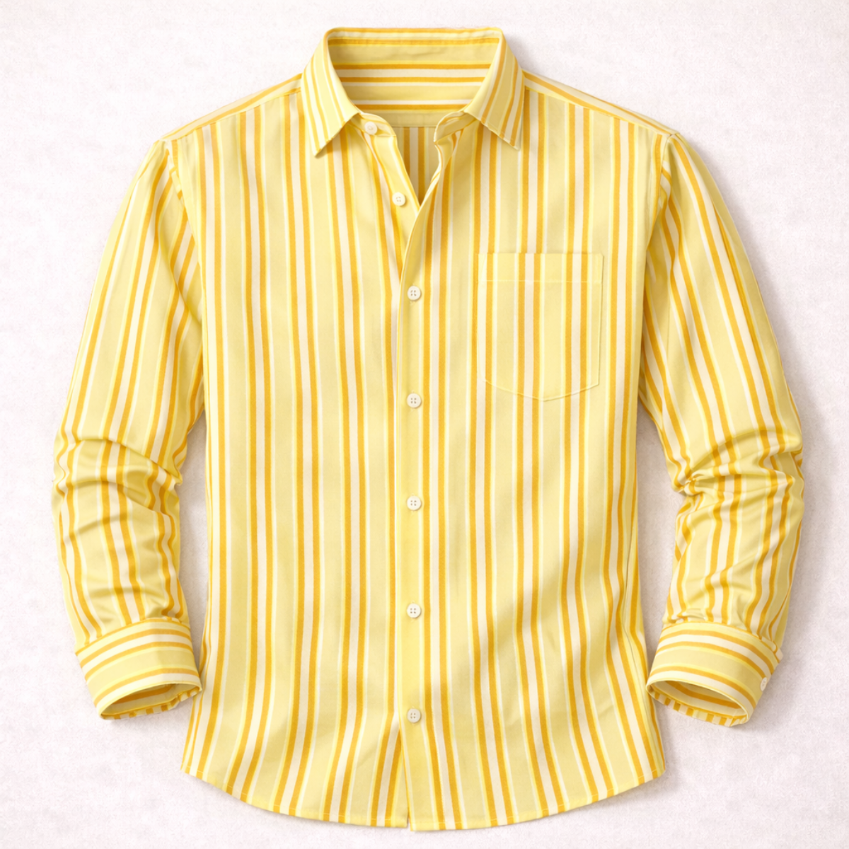 Men's Slim Fit Striped Dress Shirt - Vonnera