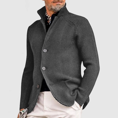 Mens Hooded Knitted Cardigan