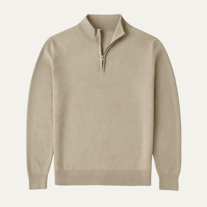 Men's Half Zip Sweater Knit Casual - Vonnera