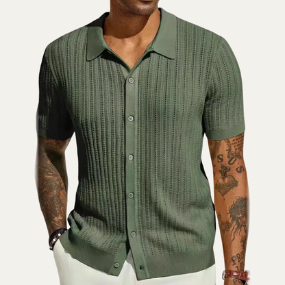 Men's Lightweight Knit Polo Shirt - Vonnera