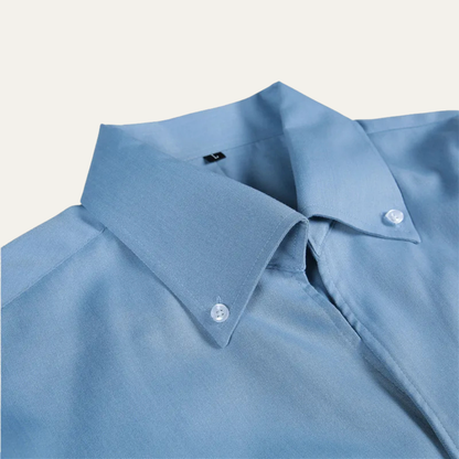 Men's Slim Fit Collar Shirt Wrinkle Casual