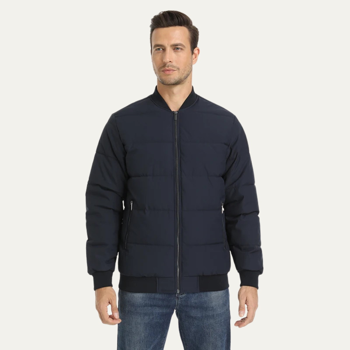 Men's Quilted Puffer Jacket Winter