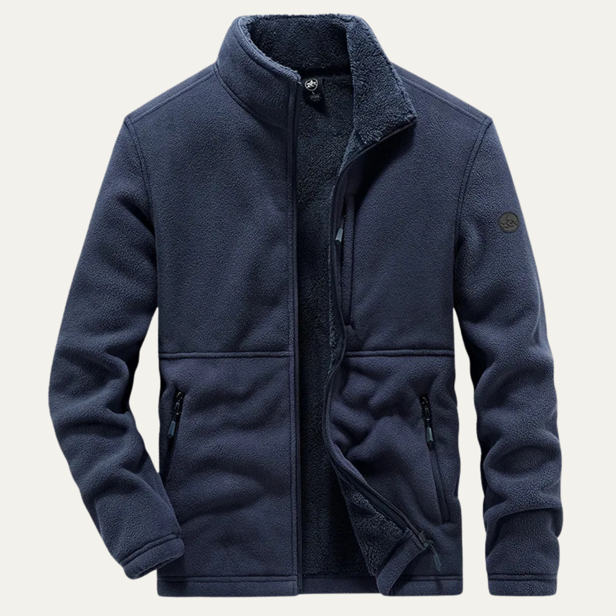 Men's Fleece Sherpa Jacket Warm Zip Up Coat