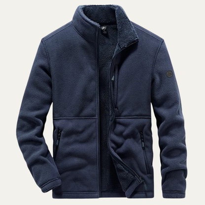 Men's Fleece Sherpa Jacket Warm Zip Up Coat