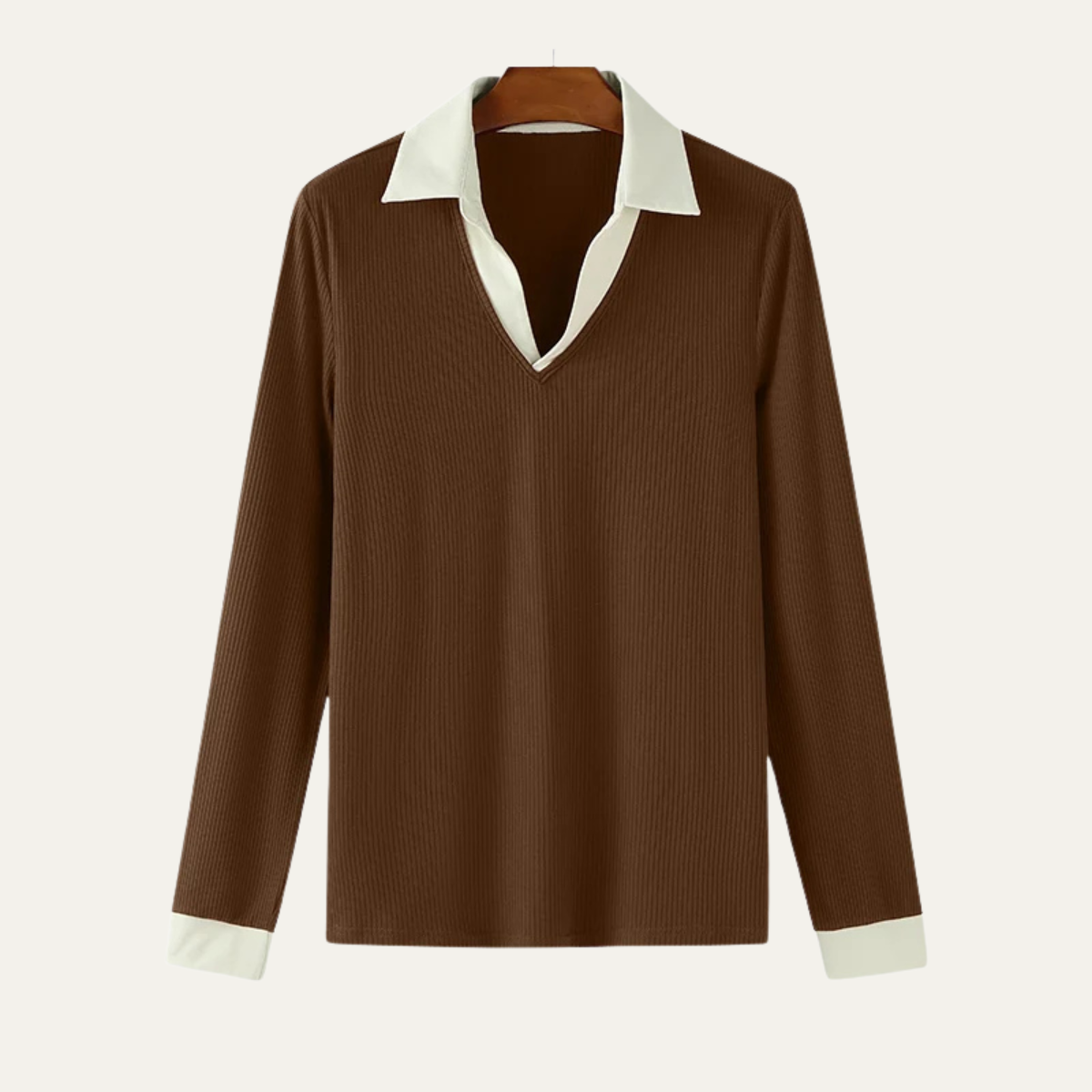 Men's Slim Fit Patchwork Knit Shirt - Vonnera