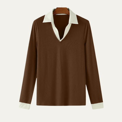 Men's Slim Fit Patchwork Knit Shirt - Vonnera
