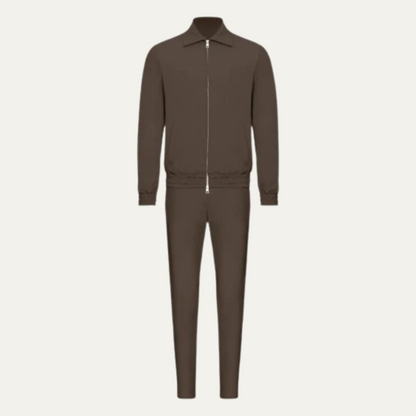 Men's Modern Lounge Wear Set Brown - Vonnera