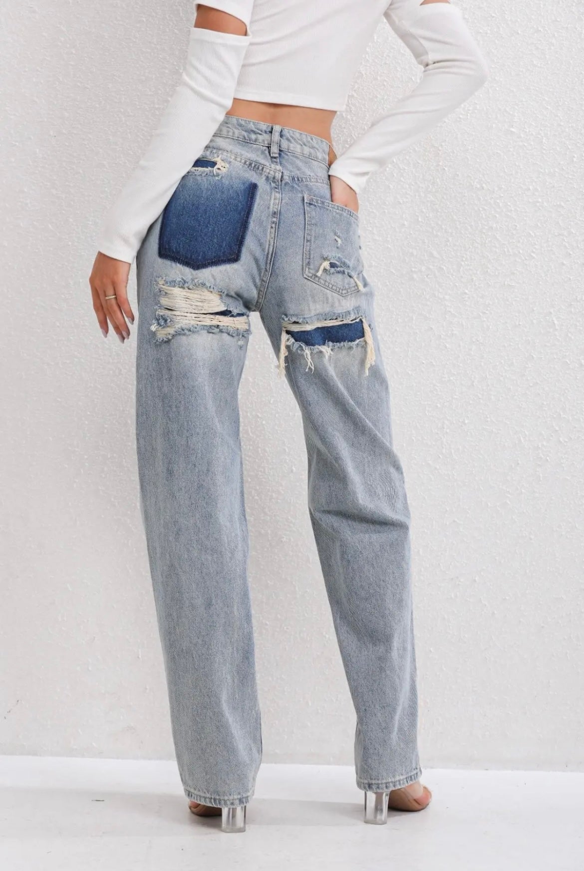 Women's Ripped Vintage Jeans