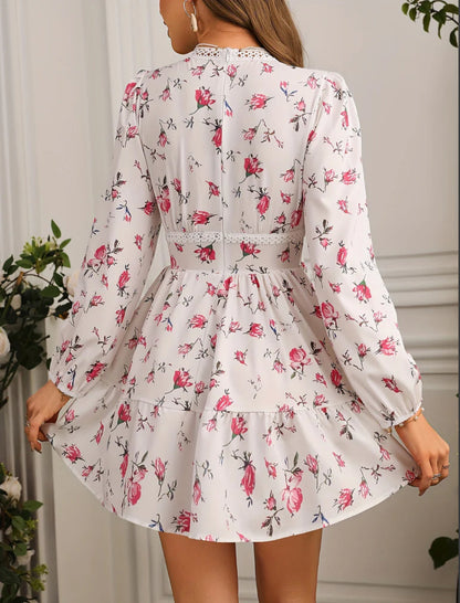 Women's Ruffle V-Neck Summer Dress