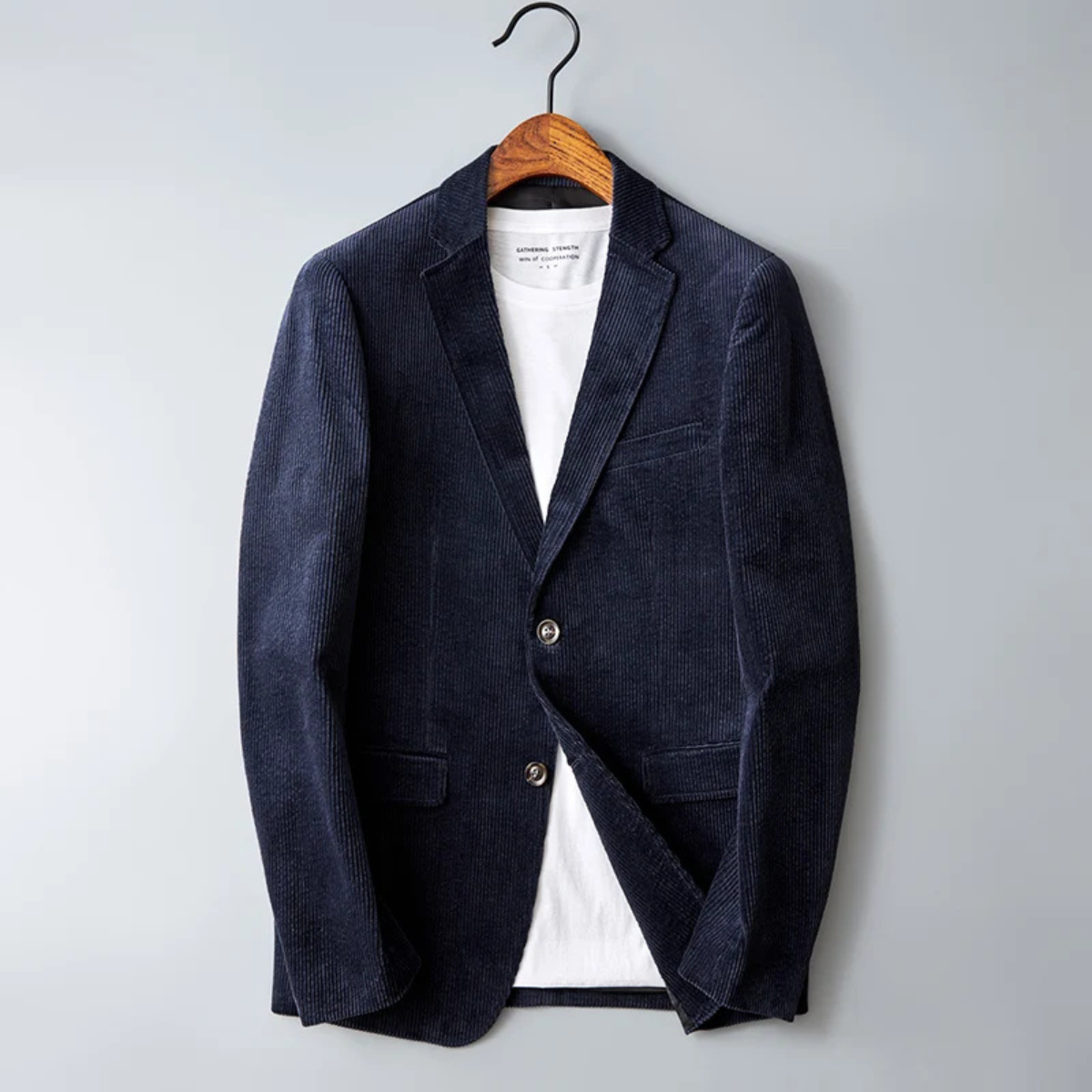 Men's Slim Fit Corduroy Blazer Jacket