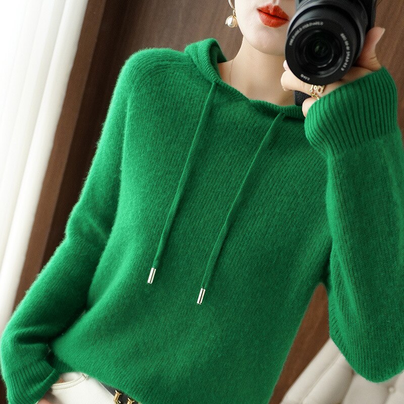 Women's Comfortable Knit Hoodie