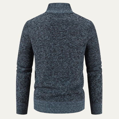 Men's Padded Stand Collar Winter Zip Jacket