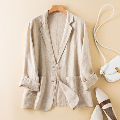 Vivienne Prestige Cotton-Linen Blazer