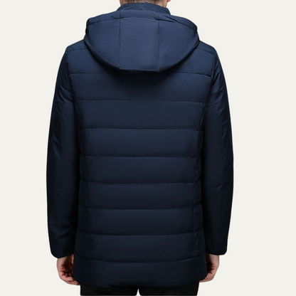 Men's Winter Puffer Jacket Warm Hooded