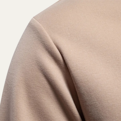 Men's Casual Crew Neck Sweater Chest Pocket