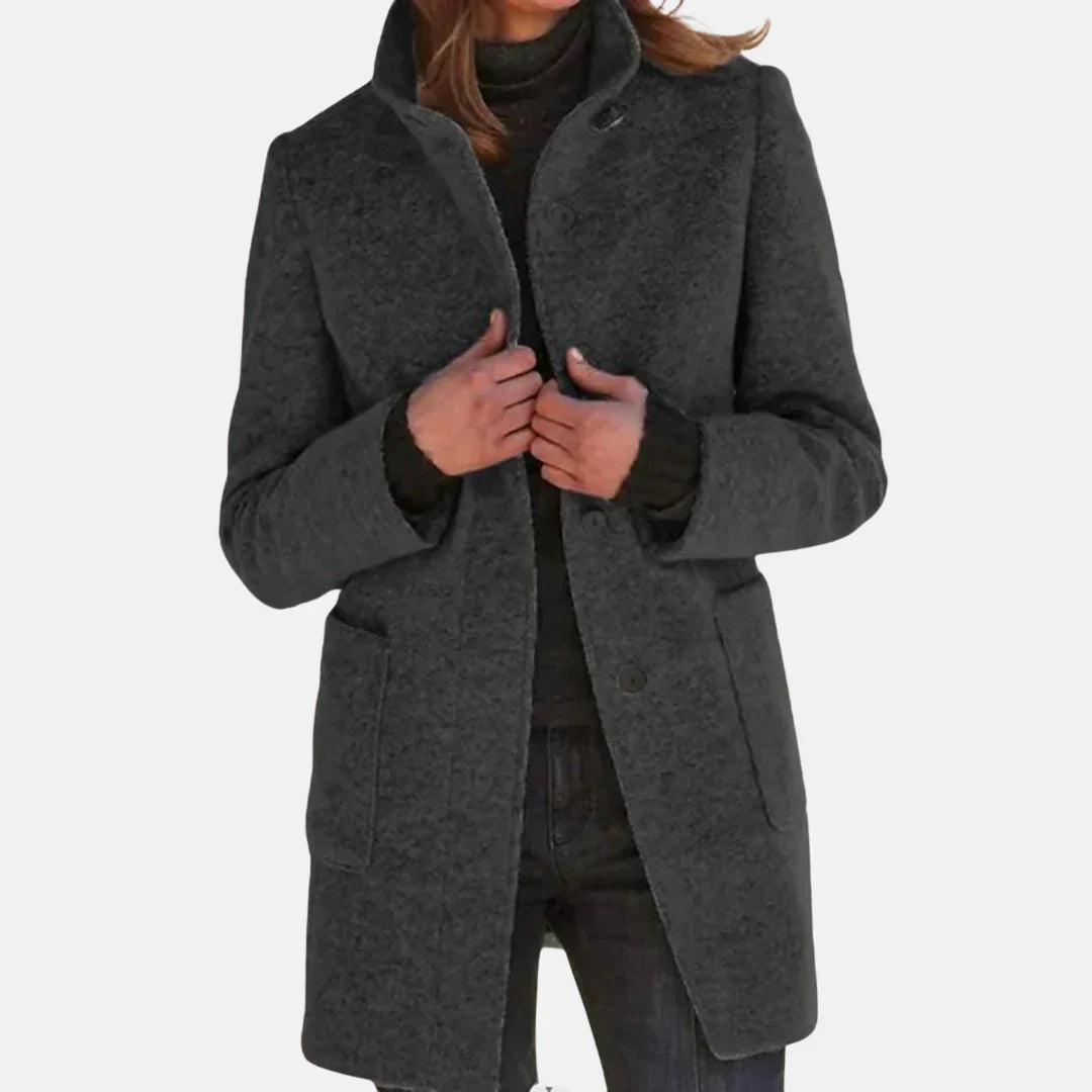 Tweed Overcoat Classic Earth Tones - Vonnera