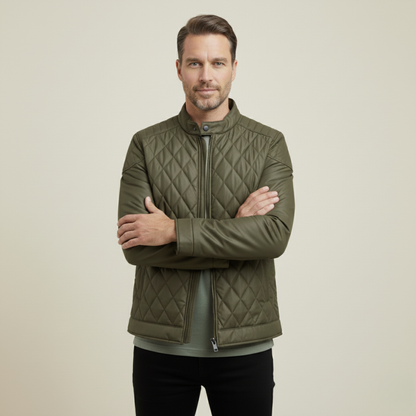 Men's Lightweight Padded Quilted Winter Jacket
