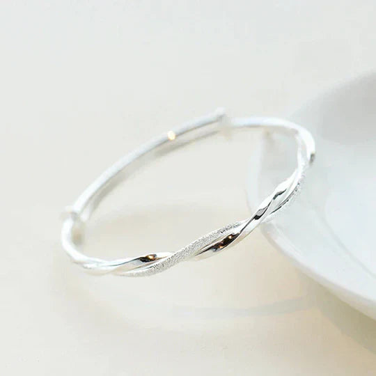 Silver Twisted Chain Bracelet