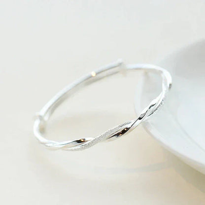 Silver Twisted Chain Bracelet