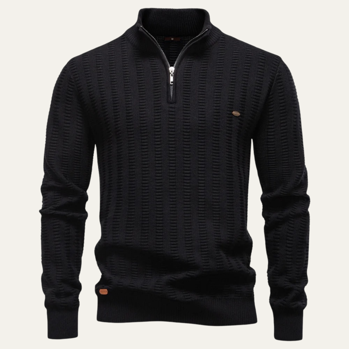 Men's Quarter Zip Winter Sweater Knit - Vonnera