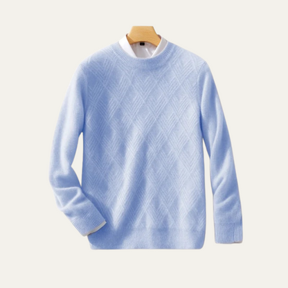 Men's Cashmere Sweater Warm Winter Beige