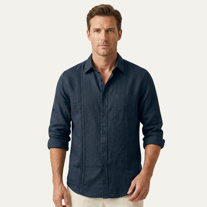 Men's Casual Beach Shirt Button Up