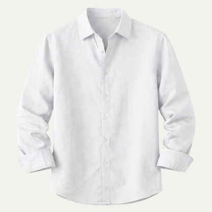 Men's Linen Beach Shirt Casual Summer Lightweight