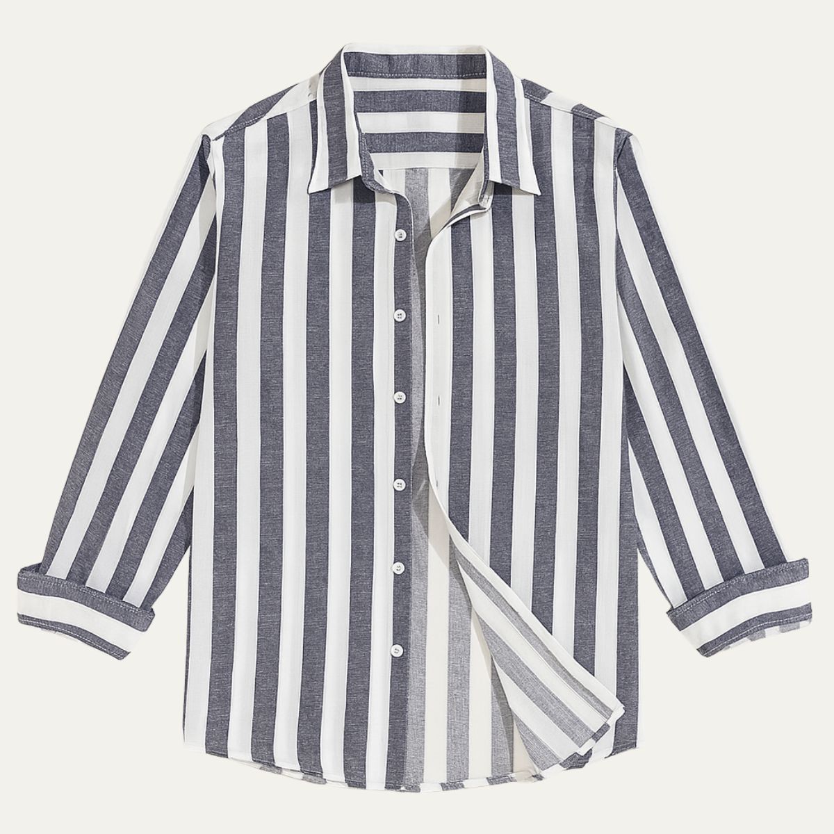 Men's Linen Striped Shirt