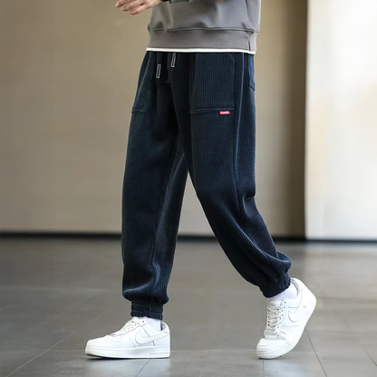 Men's Ribbed Jogger Pants