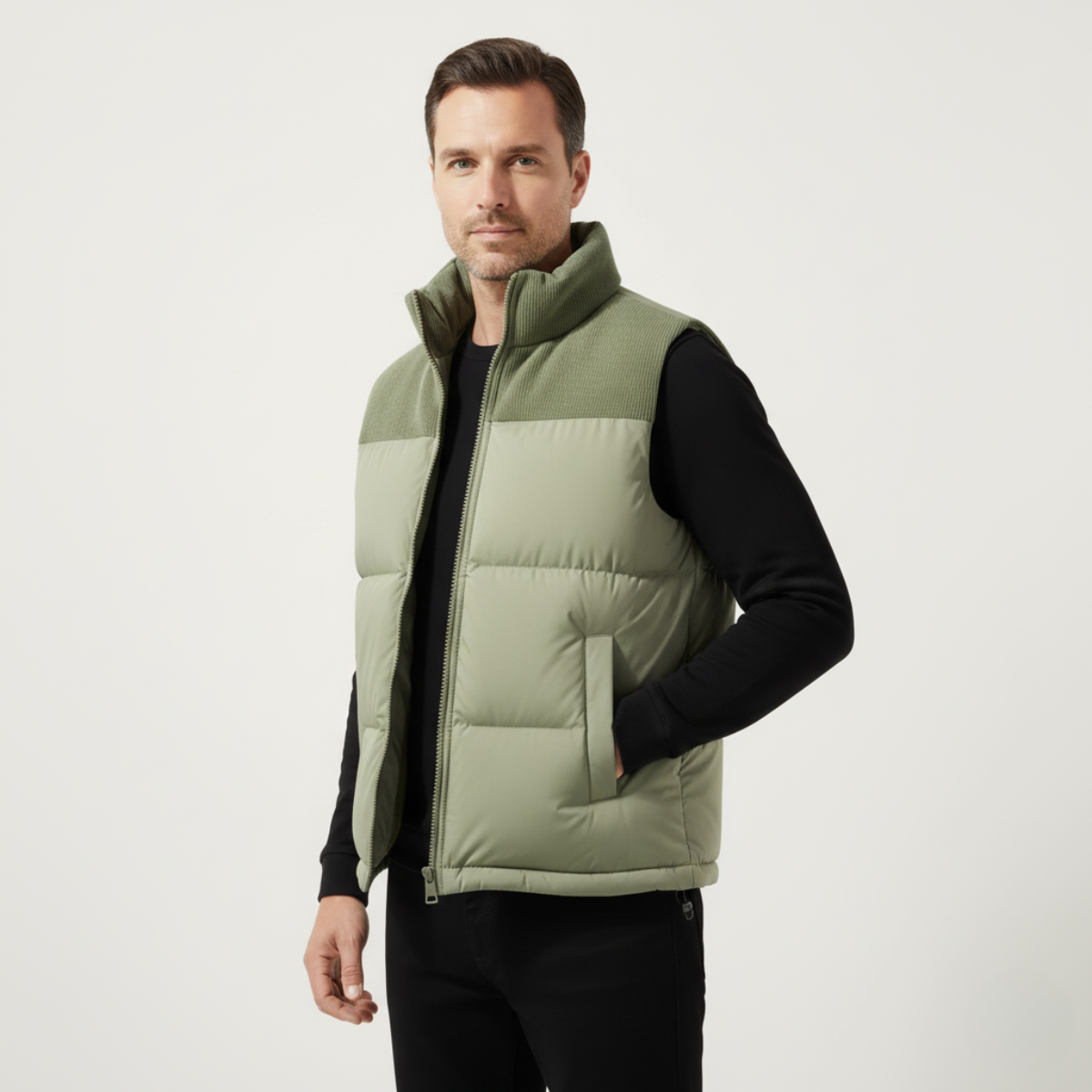 Men's Quilted Puffer Gilet