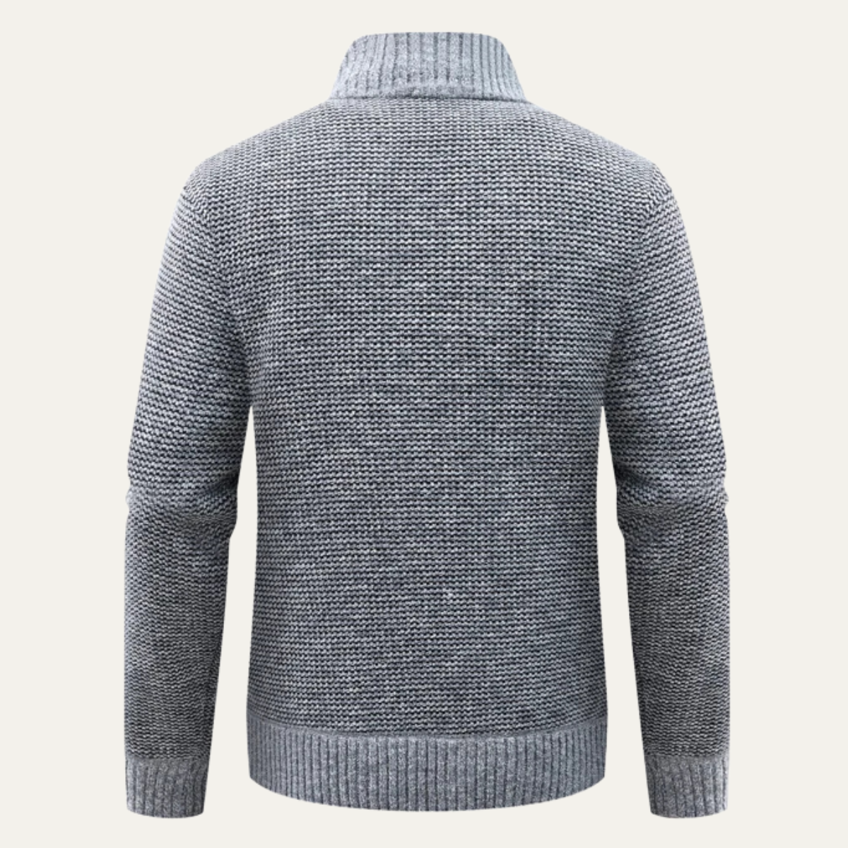Men's Quilted Puffer Jacket Zip Up Knit